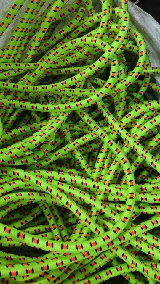 Finished green drawcords