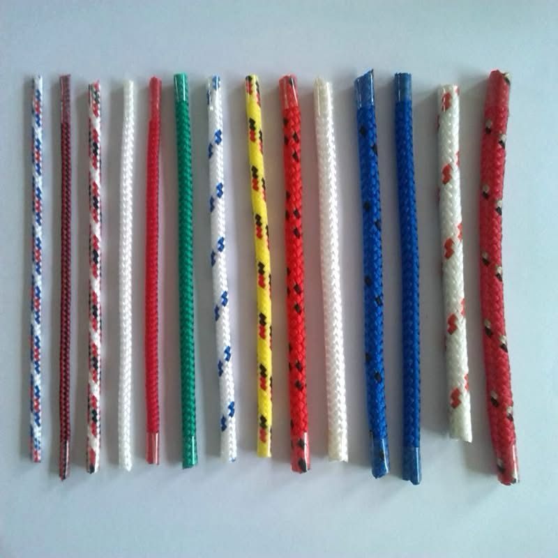 Range of finished drawstrings and drawcords with tips
